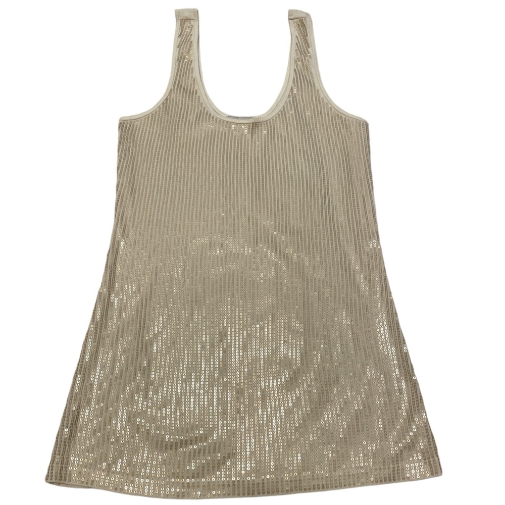 Express Scoop Neck Sequin Tank. Perfect for Girls Night Out or Vacation. Medium.